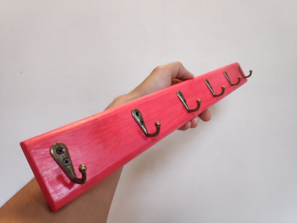 Móc đồng Thanh móc gỗ gắn tường