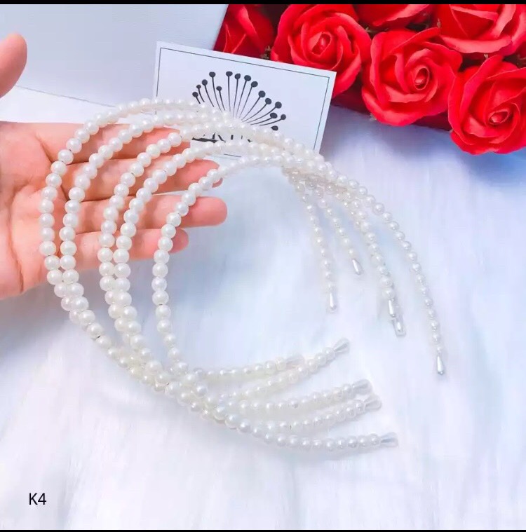 COMBO 2 Cài tóc ngọc trai, bờm ngọc trai phong cách Hàn quốc