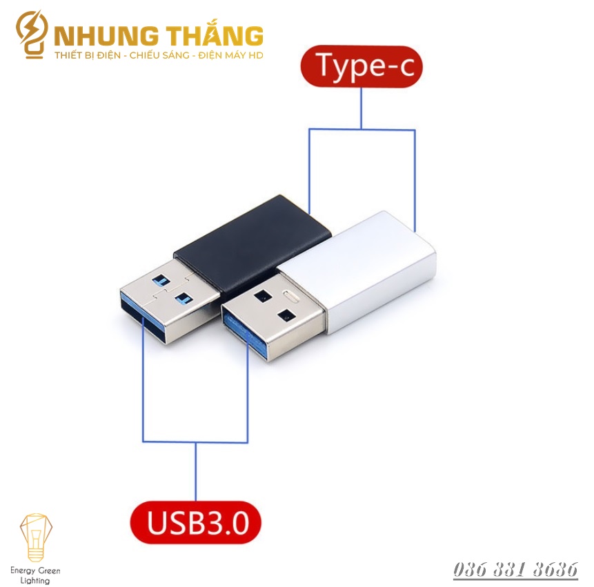 Đầu Chuyển Đổi Từ Cổng Type C - Sang USB 3.0 Chuyên Dụng