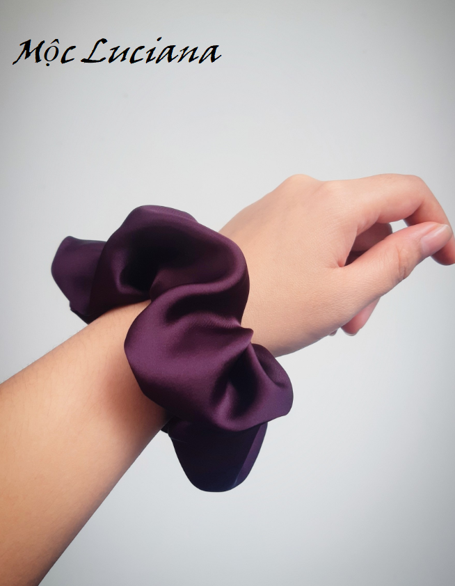 [HCM] Đồ cột tóc Lụa-Satin bồng bềnh cao cấp sang trọng_Scrunchies