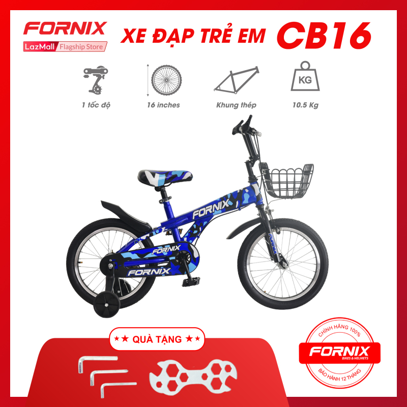 Mua Xe đạp trẻ em Fornix CB16- Vòng bánh 16 inch (KÈM SÁCH HƯỚNG DẪN) - Bảo hành 12 tháng + Tặng (Bộ lắp ráp)