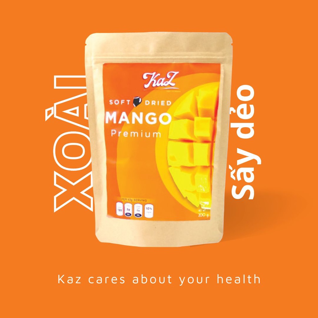 COMBO 4 Vị Trái Cây Sấy Nhiệt Đới Kaz