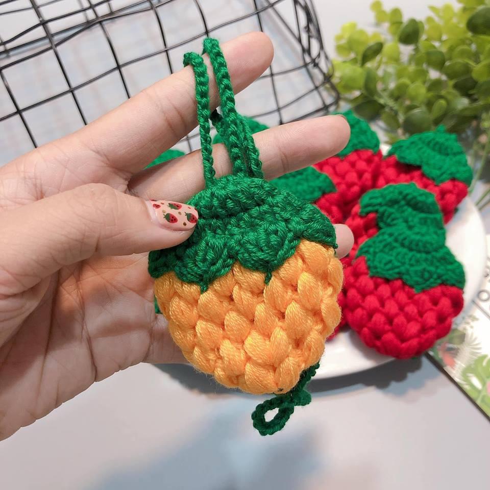 Túi đựng tỏi Quả Dâu hand made cho bé