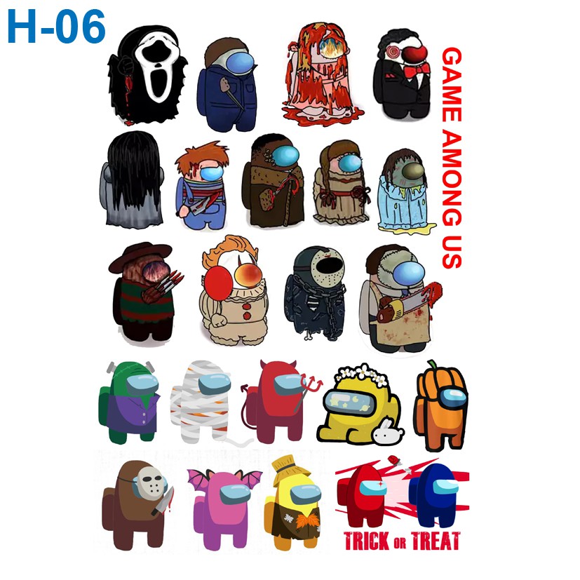Sticker/ Hình dán Game Among Us ( Nhiều mẫu)