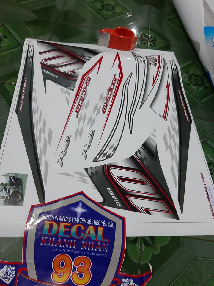 Tem rời ex 135 số 10 decal 3 lớp ko bay màu