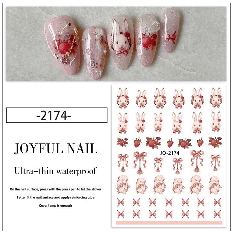 Sticker nail, miếng dán móng tay mã mới JO
