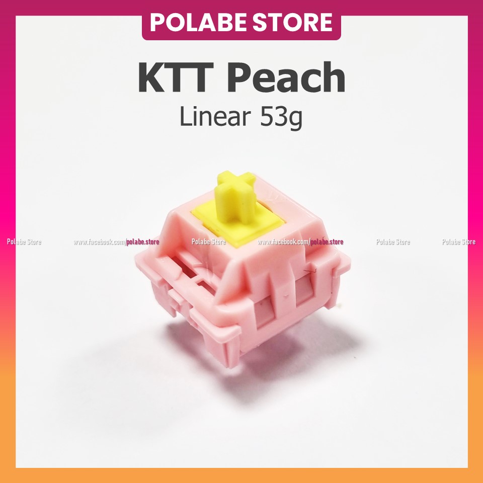 KTT PEACH linear switch Công tắc bàn phím cơ KTT Hyacinth by Hyperboring switch - Polabe Store
