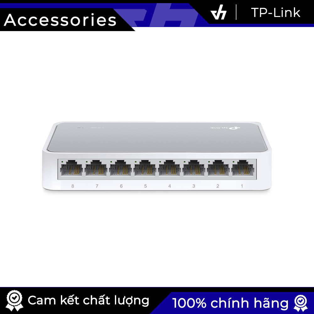 Switch TP-Link TL-SF1008D 8 Port hỗ trợ kiểm soát lưu lượng IEEE 802.3x đối với chế độ Full Duplex