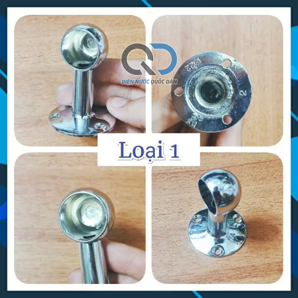 Chân (bass - bát) bắt tường - ống bít - ống rỗng - treo màn, máng khăn, tay vịn ...bằng inox không rỉ sét