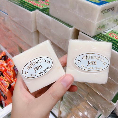 combo 4 Xà Phòng Gạo Kích-Trắng Da Cám Gạo Jam Rice Milk Thái lan