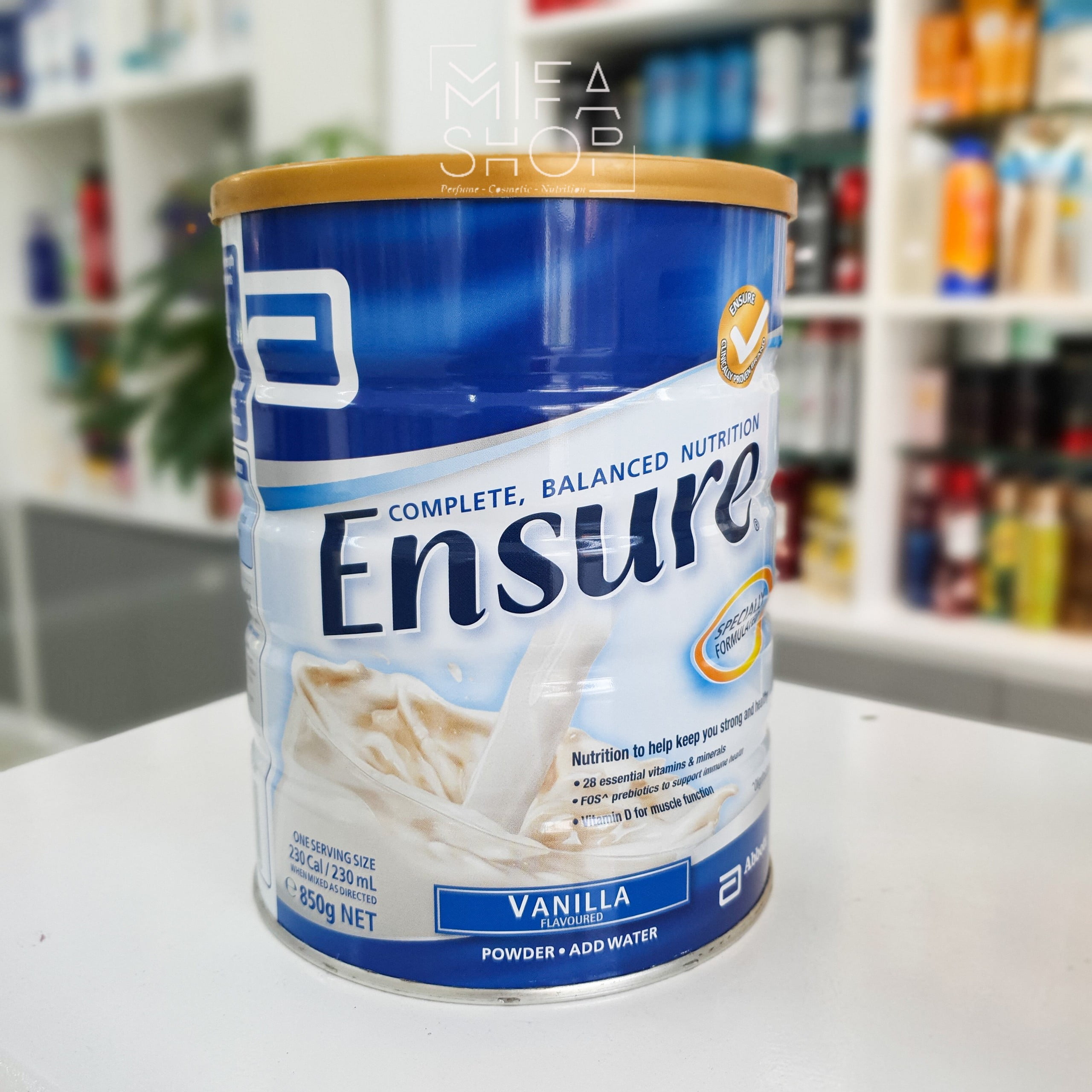 Sữa Bột Ensure Úc Vị Vani (850g)