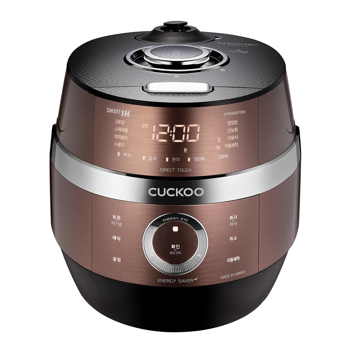 Nồi cơm điện cao tần ih cuckoo crp-jhr0660fbm, nồi cơm điện tử thông minh, nồi cơm điện 1.08l, công suất 1455w, nội địa hàn, bảo hành 24 tháng