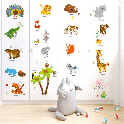 Decal tranh dán tường vườn thú con công