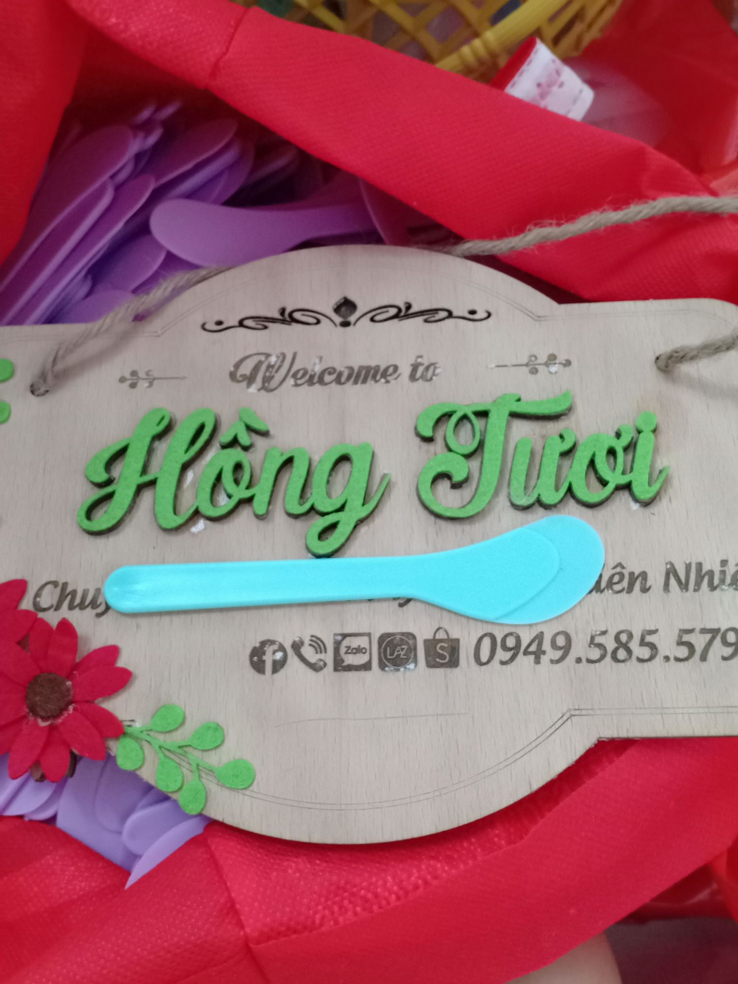 Combo 100 muỗng múc kem [màu xanh ngọc]