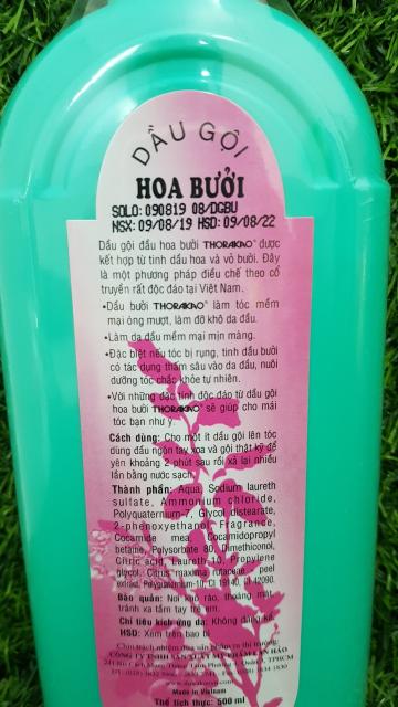 [HCM]Dầu gội hoa bưởi Thorakao 500ml
