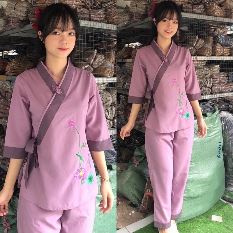 ĐỒ LAM ĐI CHÙA - mẫuSen Nơ Kate