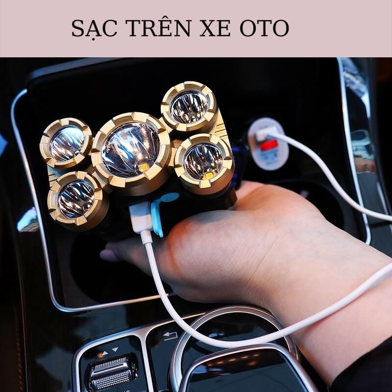 Đèn pin đội đầu 5 bóng, 3 bóng, 1 bóng