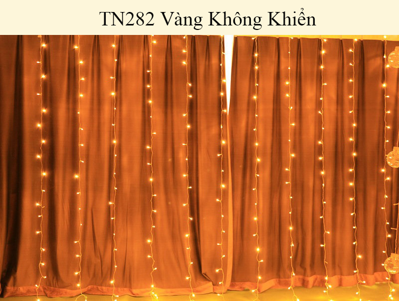 Đèn Led nháy rèm - Dài 3m - 8 chế độ nháy trang trí tết TN282 - Có Video.  Chuỗi đèn đem đến cho bạn hiệu ứng ánh sáng lãng mạn - Có video