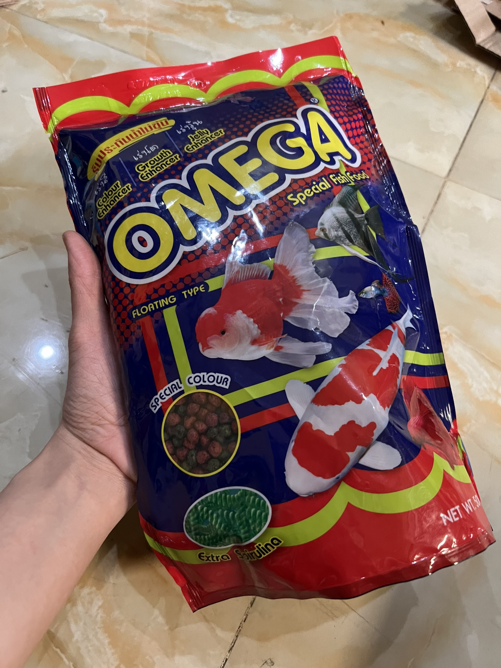 Thức Ăn Cho Cá Cảnh Cám Thái Cao Cấp OMEGA - Cho Cá Koi, Cá Vàng