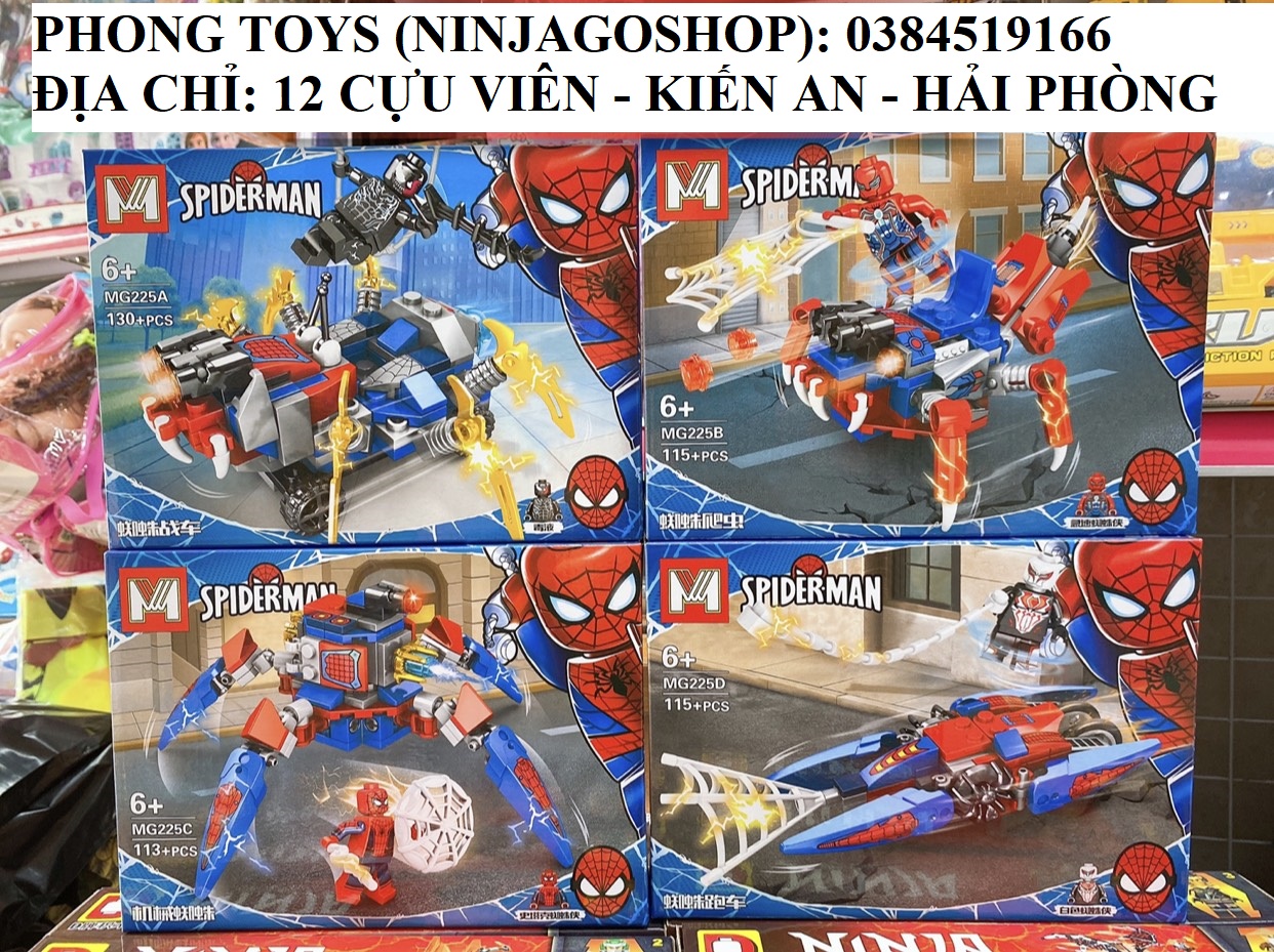 Rẻ vô địch] Lắp ráp xếp hình LEGO NGƯỜI NHỆN SPIDERMAN MG225A