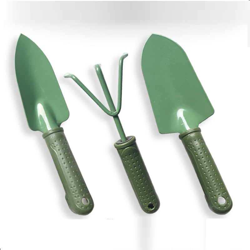 Bộ 3 dụng cụ làm vườn cán nhựa màu xanh - Nông Nghiệp Phố