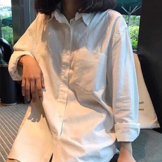 áo sơ mi một túi( nam nữ đều đẹp)