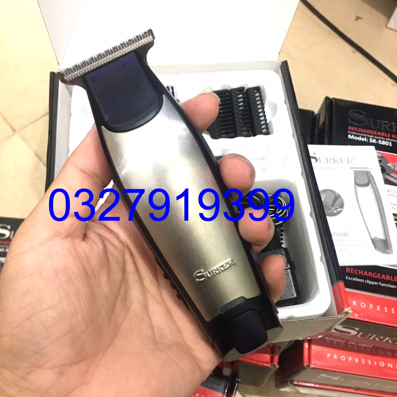 Tông đơ cạo viền cao cấp SURKER 5801