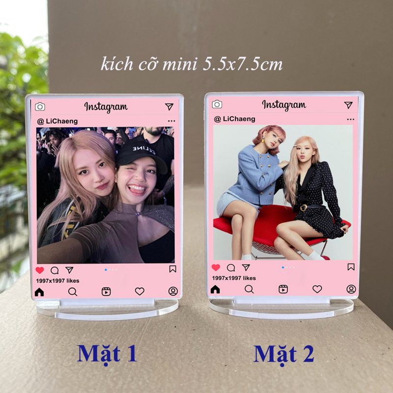 Tượng instagram Blackpink kích cỡ mini ( in 2 mặt khác nhau )