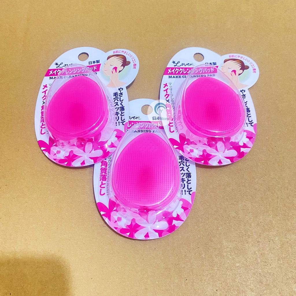 Miếng Rửa Mặt Silicon Seiwapro Loven Make Cleansing Pad Nhật Bản
