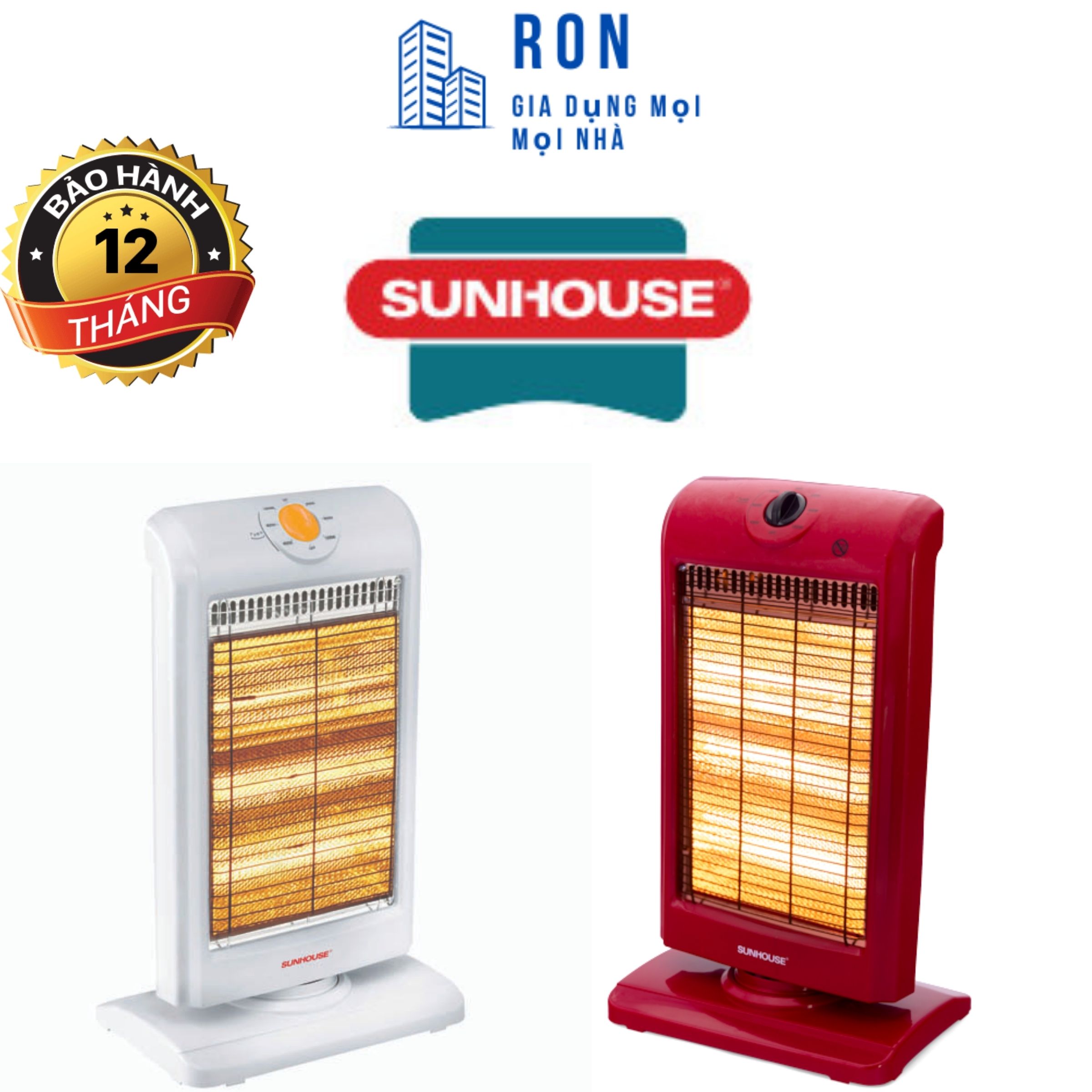 Quạt Sưởi Điện 3 Bóng Halogen Sunhouse SHD7016 [ Hàng Chính Hãng ]