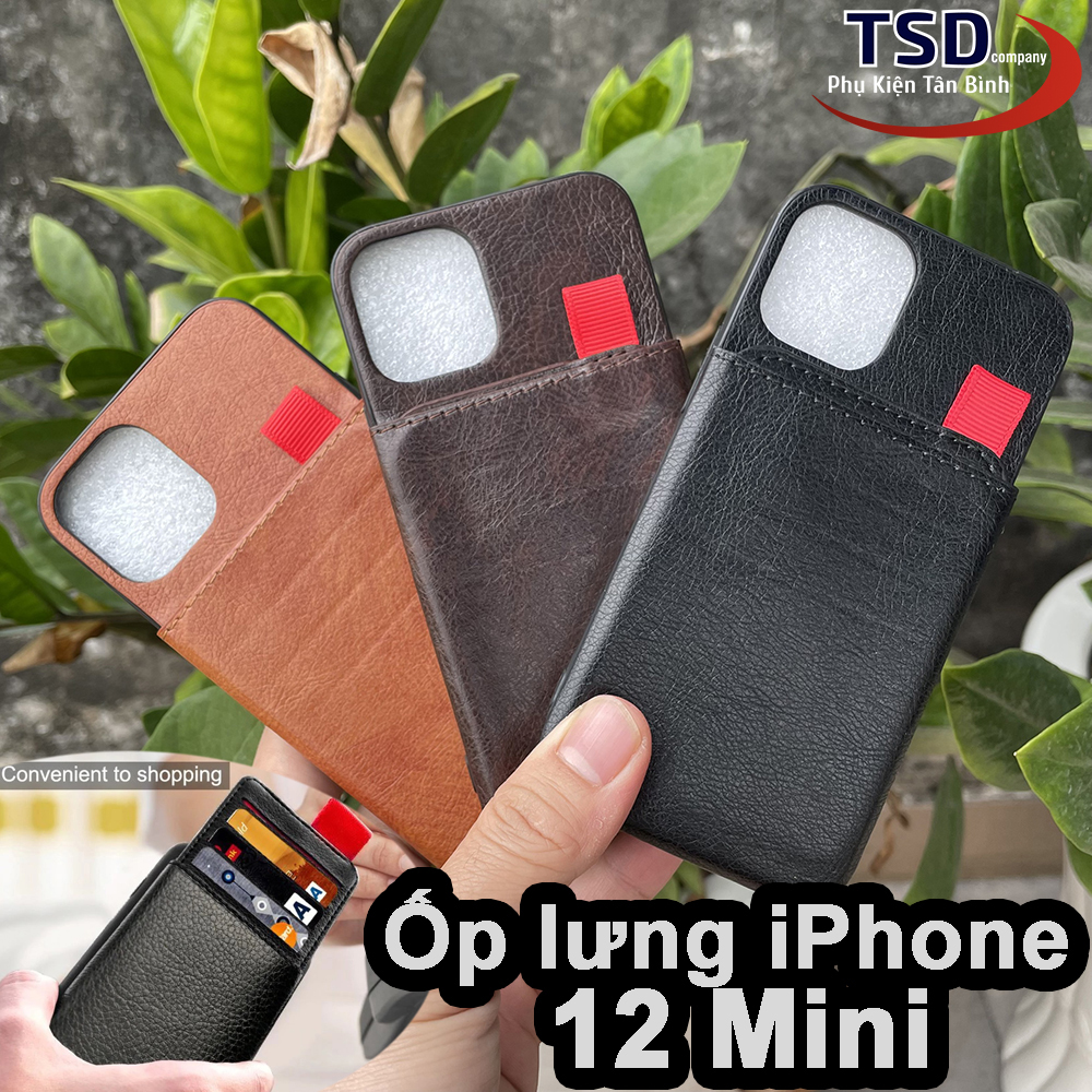 Ốp Lưng iPhone 12 Mini Có Khe Đựng Card Visit Đa Năng