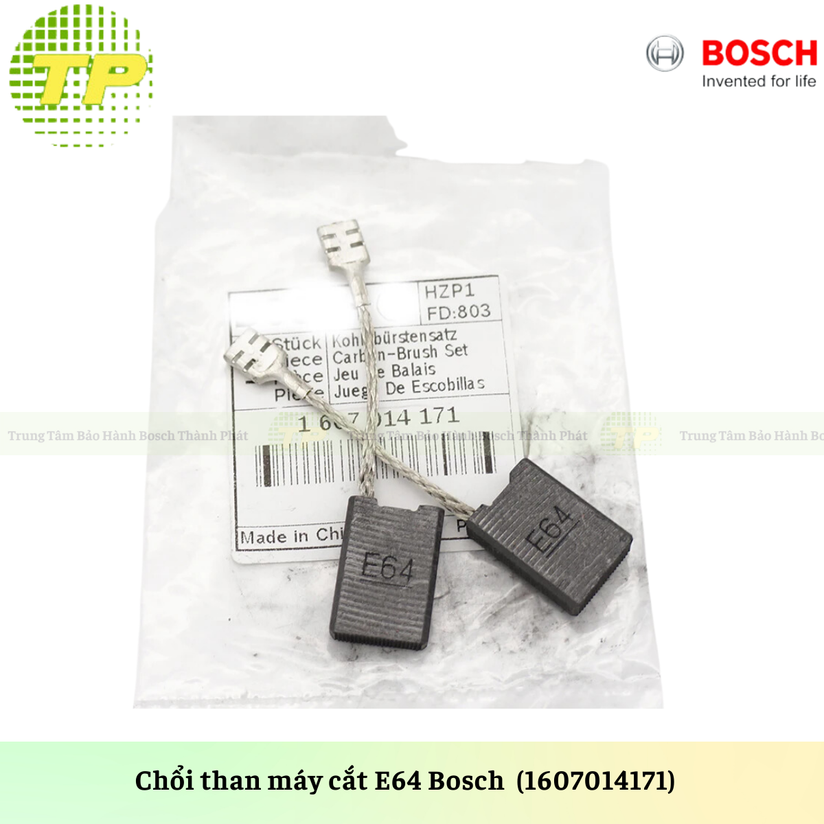 Chổi than E64 Máy cắt Sắt Bosch GCO 2000 (1607014171)