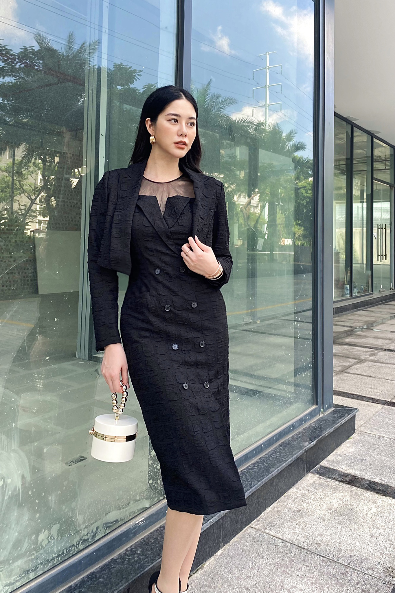 Áo kiểu Eva de Eva 21AOTE024D