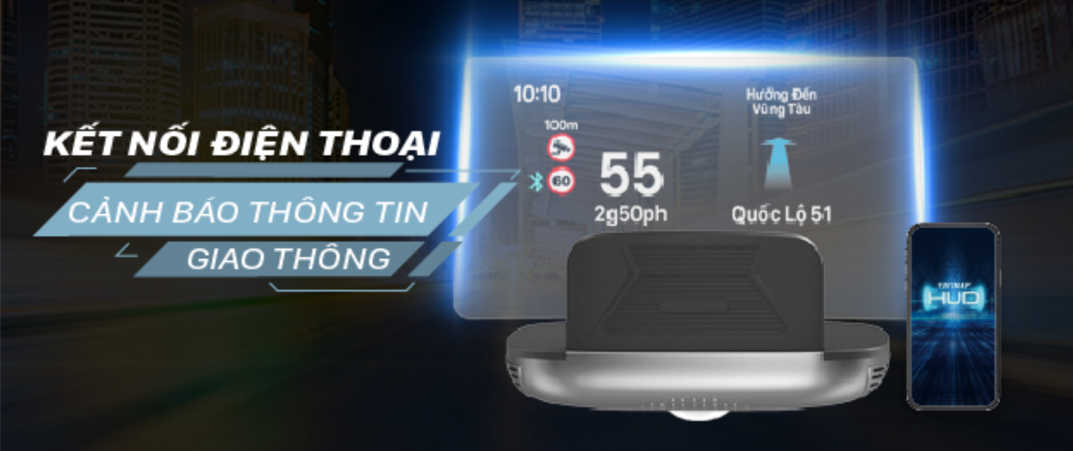 HUD HIỂN THỊ KÍNH LÁI VIETMAP H1N [Bảo hành 1 năm]
