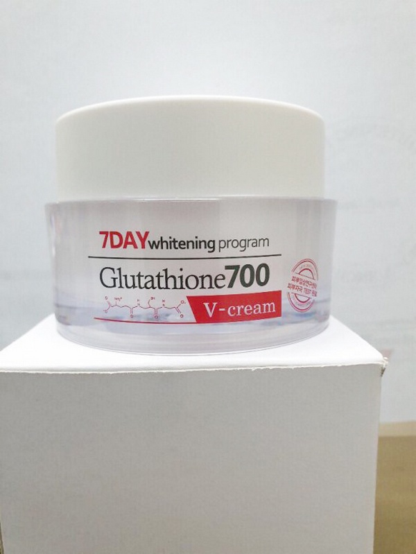 Kem dưỡng trắng da 7day whitening program glutathione 700 v-ampe