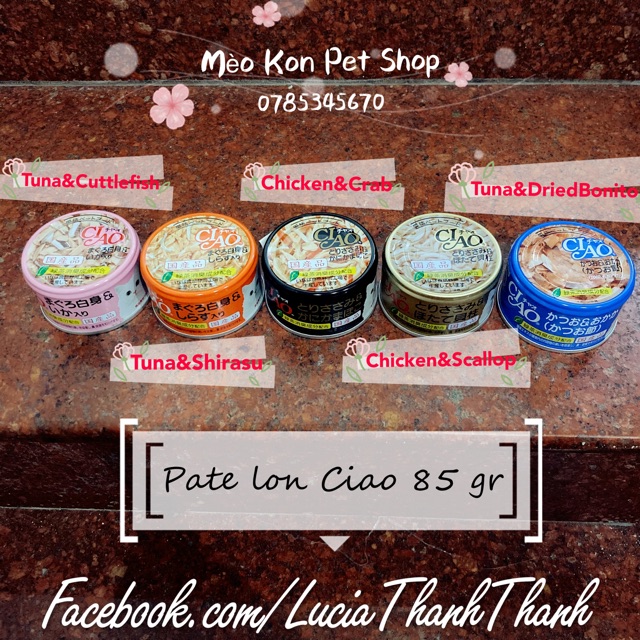 [HCM]Pate lon Ciao Thái Lan 85gr