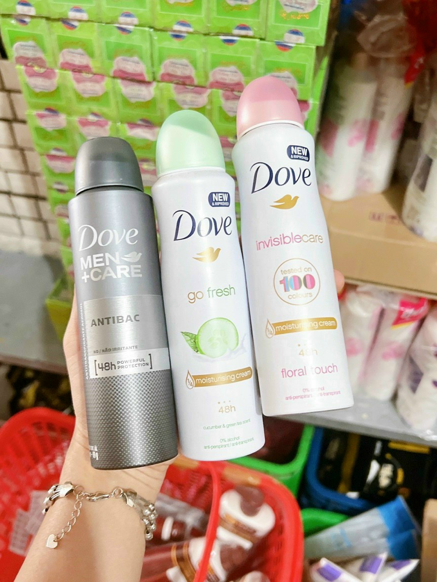 Xịt khử mùi Dove nam nữ 150ml