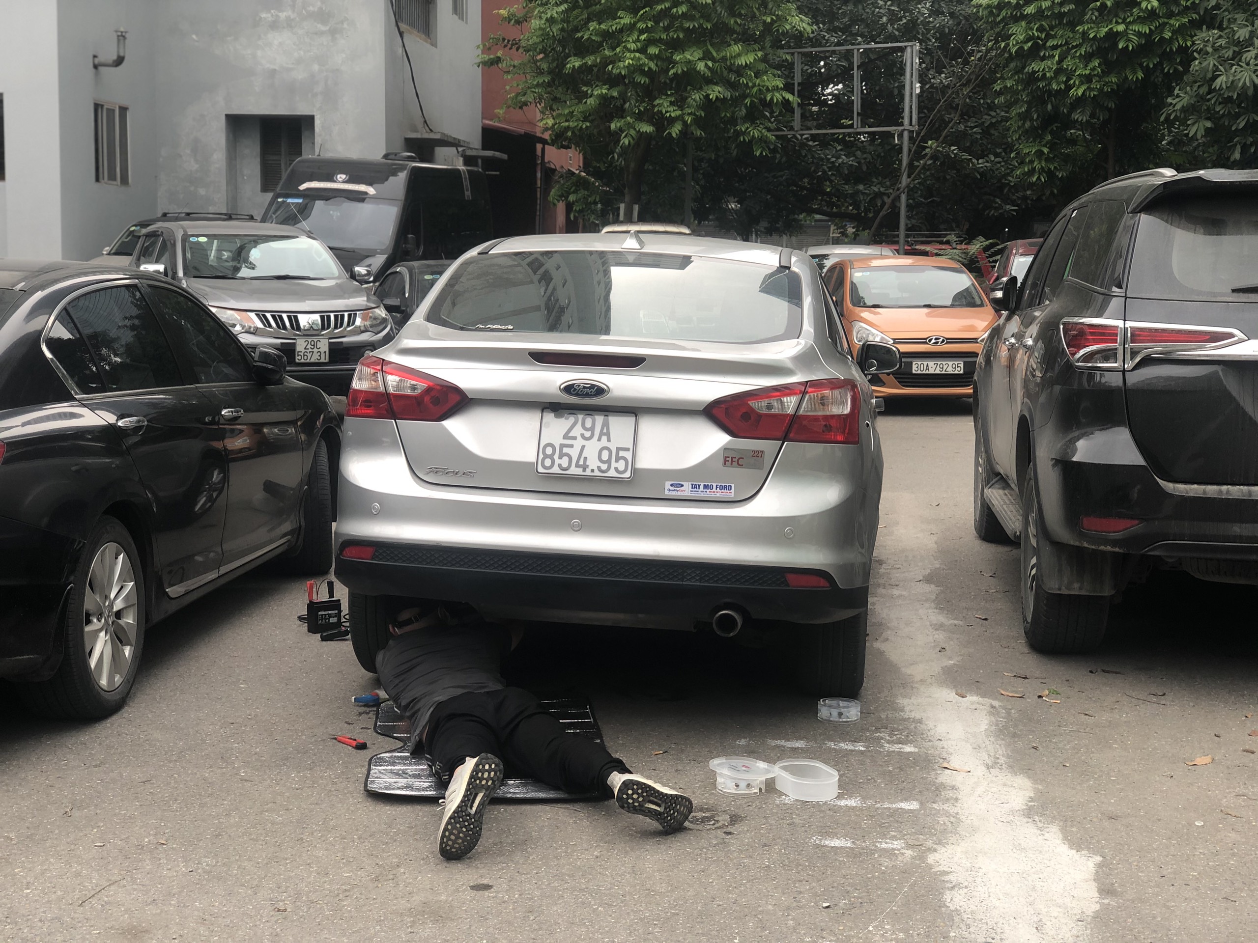 [ Ford Focus] Đệm cao su giảm chấn- Bộ 4 chiếc