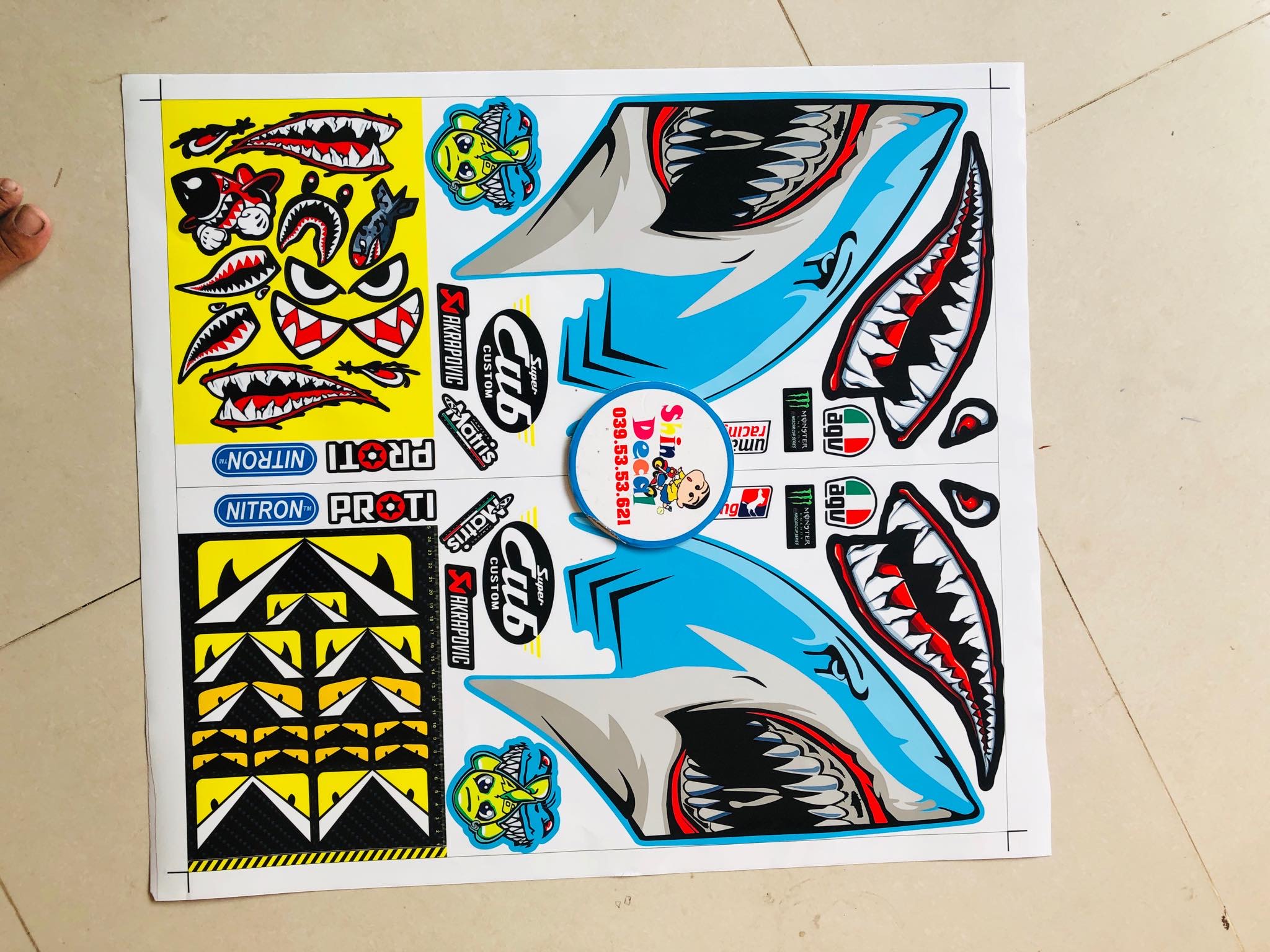 Tem đầu cá mập dán cub châu âu