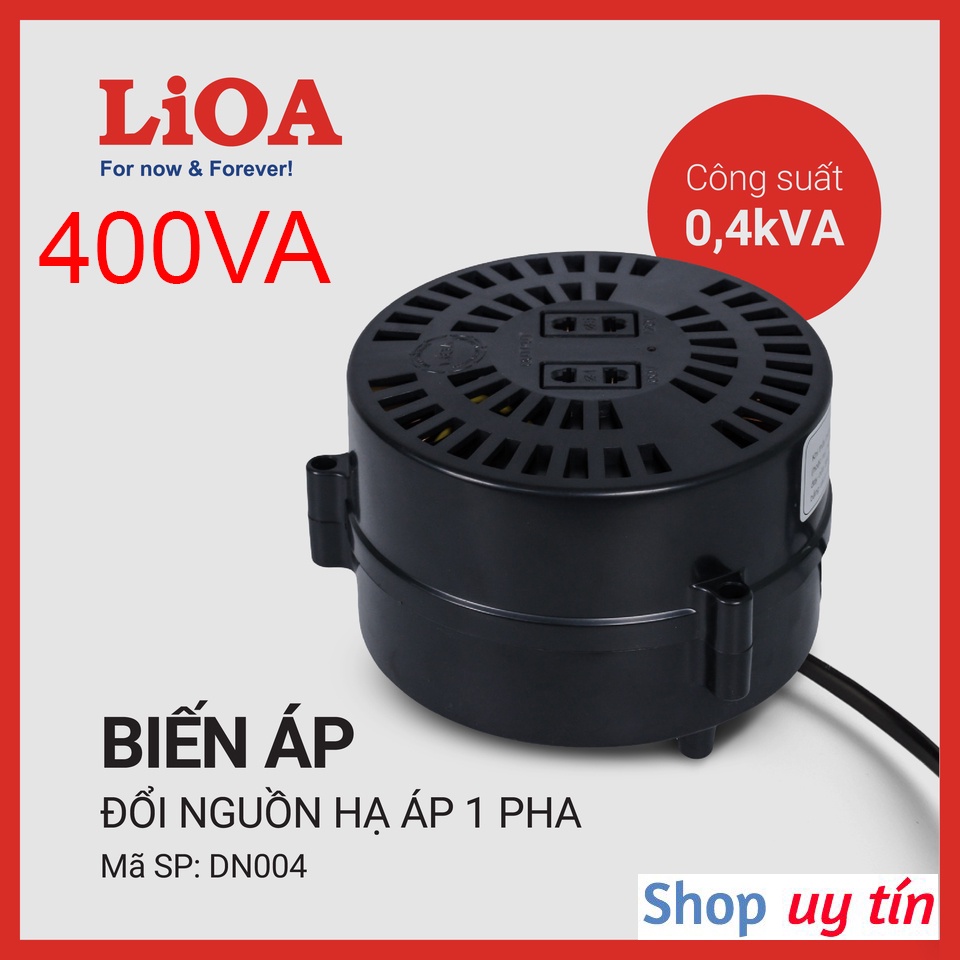 Biến Áp Đổi Nguồn LIOA 200/400/600VA (Nguồn Vào 220V / Nguồn Ra 100-120V)
