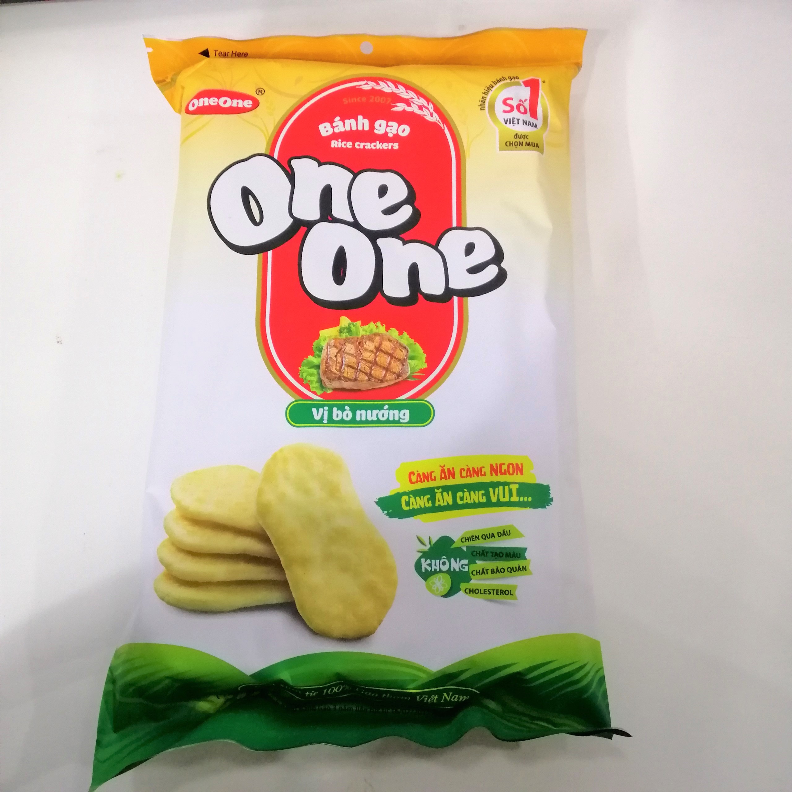 Bánh Gạo One One Vị Bò Nướng (Gói 150g) (Giảm 20K ship cho đơn từ 49K)