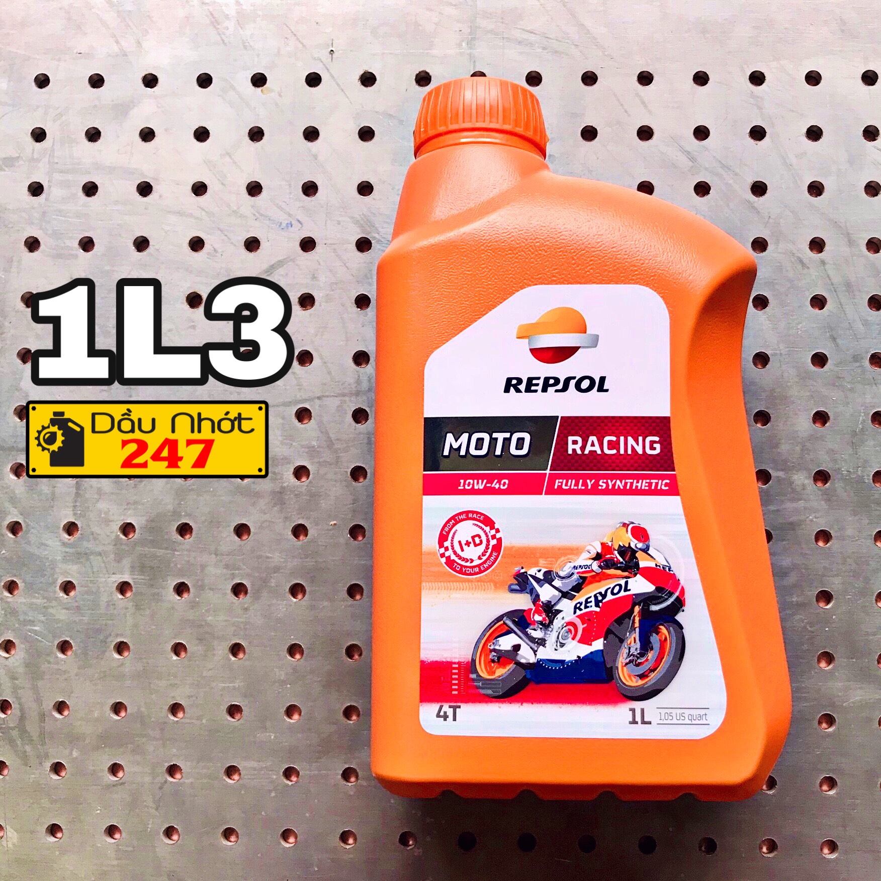 Combo 1L3 dầu nhớt Repsol Racing 10w40
