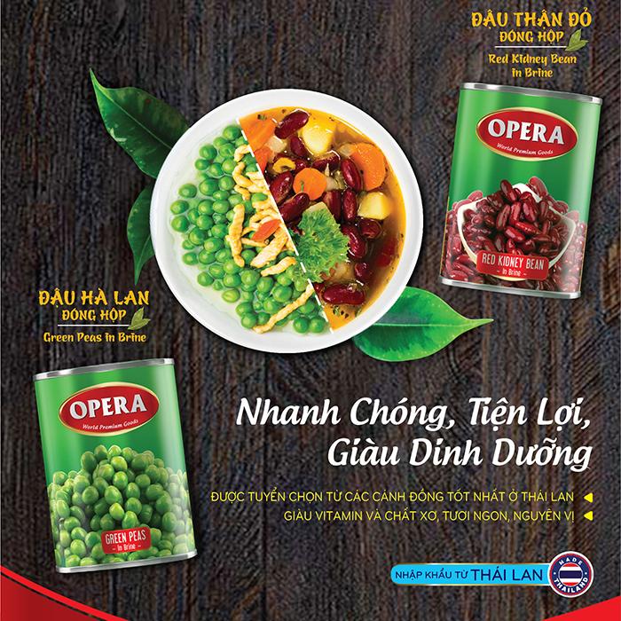 [HCM]Đậu Thận Đỏ Đóng Hộp Opera