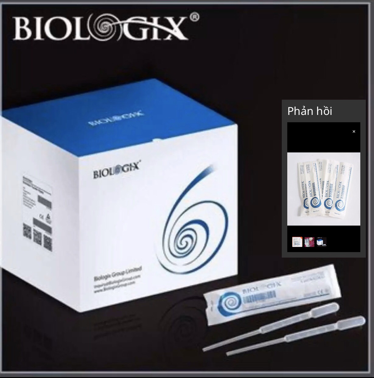100 Ống bón sữa Biologix