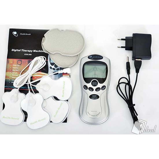Máy mát xa châm cứu đấm bóp, Máy mát xa (massage) điện châm trị liệu châm cứu 4 miếng dán
