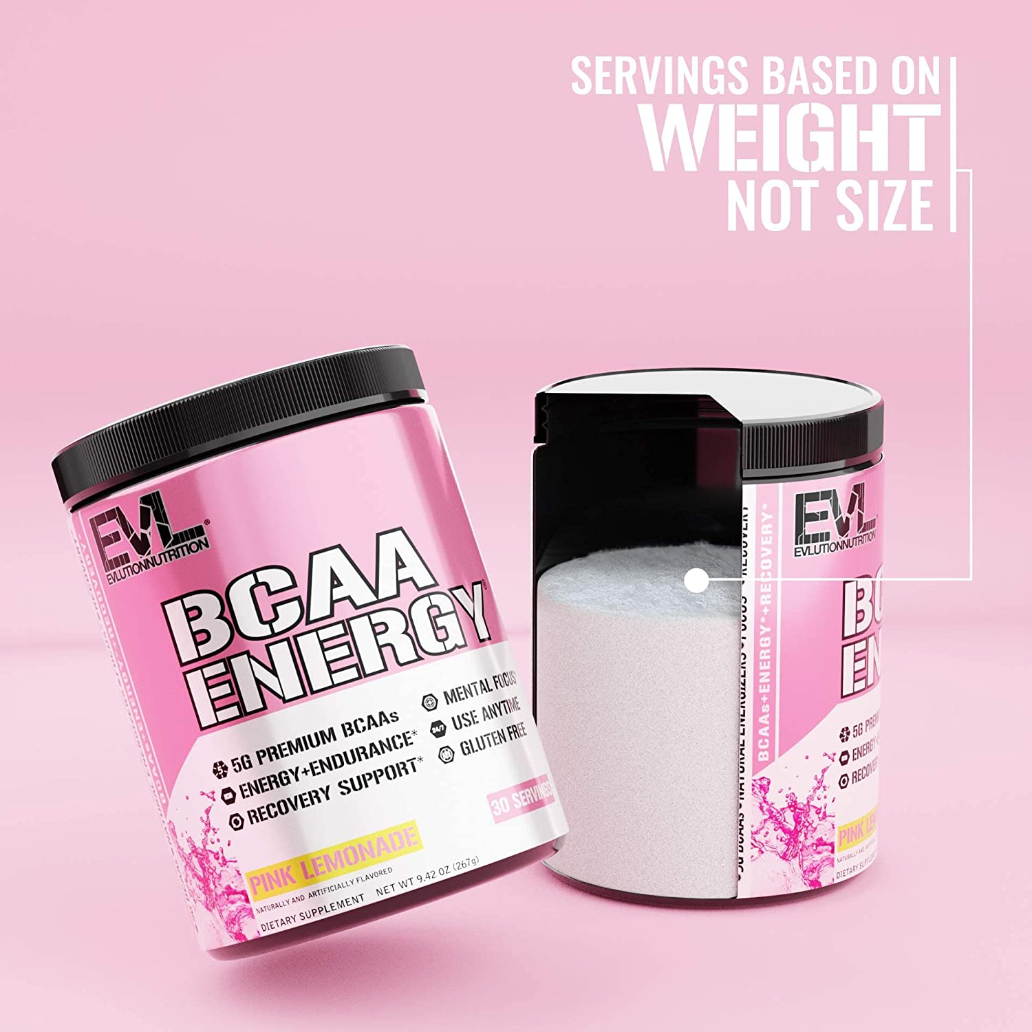 EVL BCAA ENERGY - Comprehensive Energy Supplement for Workouts (30 Servings)