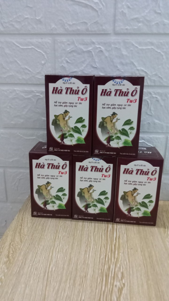 HÀ THỦ Ô TW3   chống bạc tóc, giúp đen tóc... Lọ 60 viên