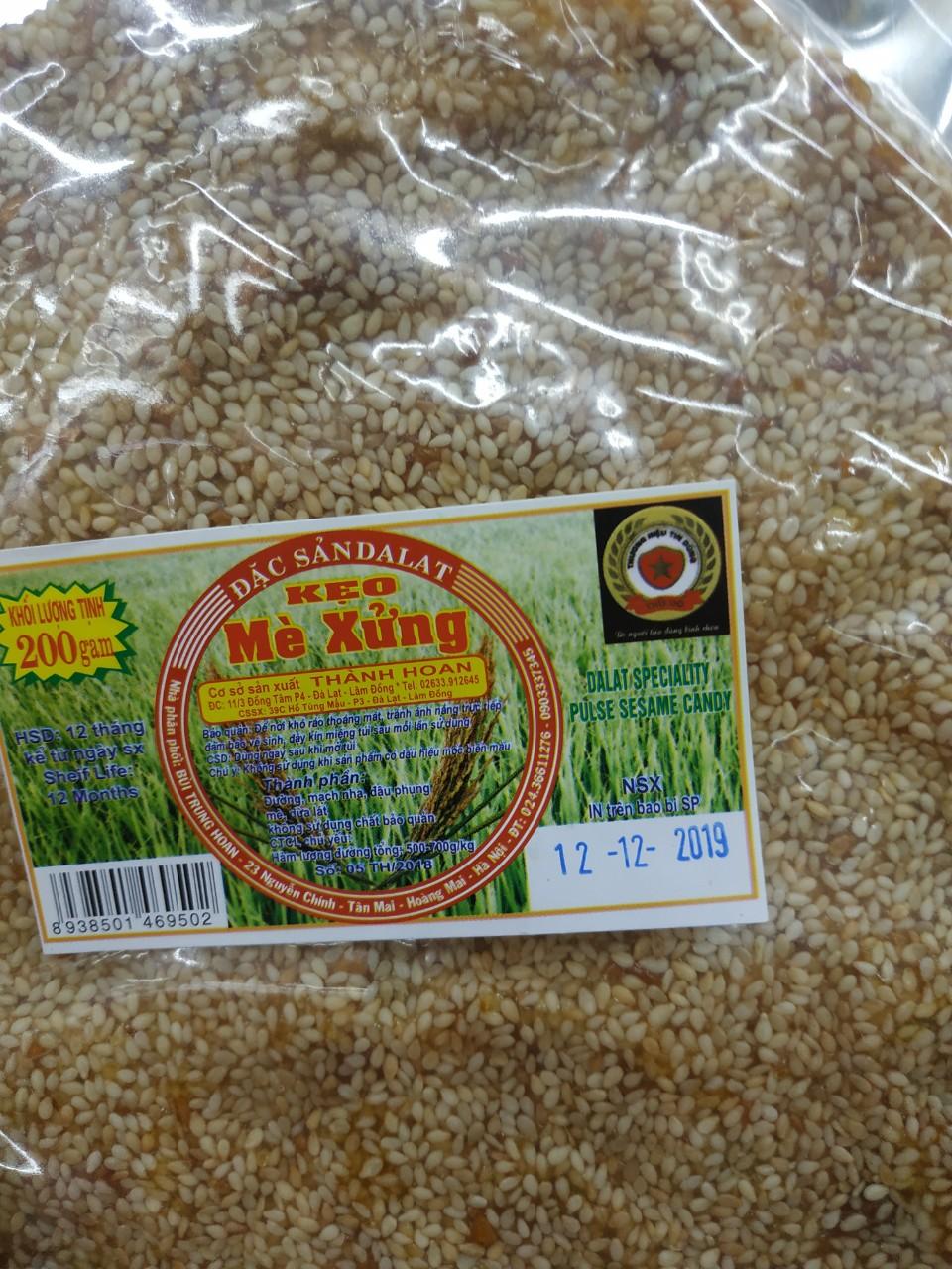 kẹo mè xửng đà lạt 200g