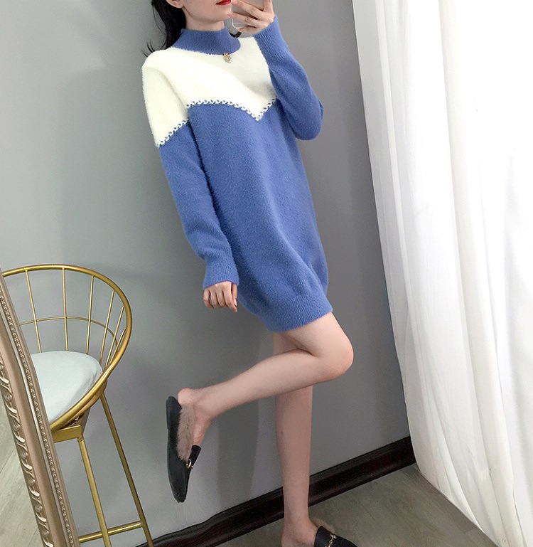 Áo len nhung dáng dài phong cách Hàn Quốc LEK154