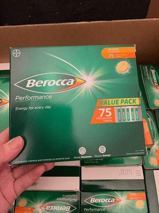 VIÊN SỦI BEROCCA ÚC - HỘP 75 VIÊN
